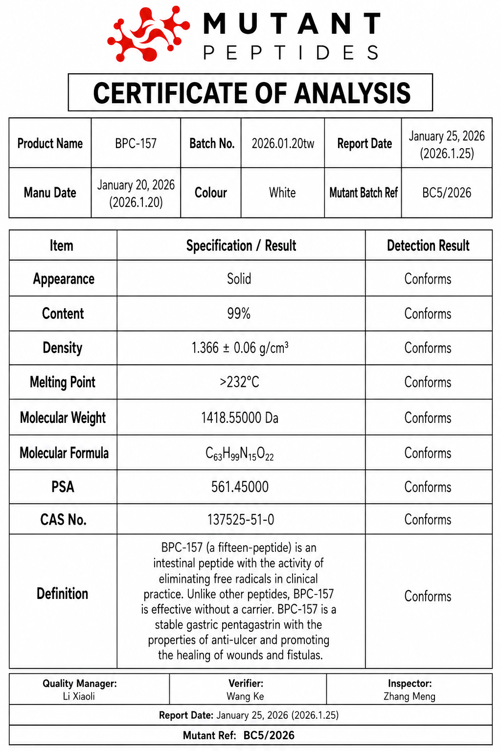 BPC157 5mg