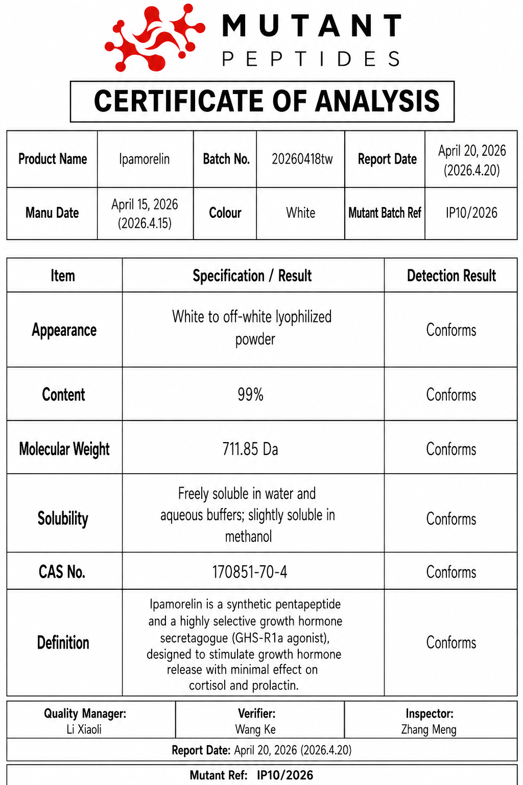 Ipamorelin 10mg
