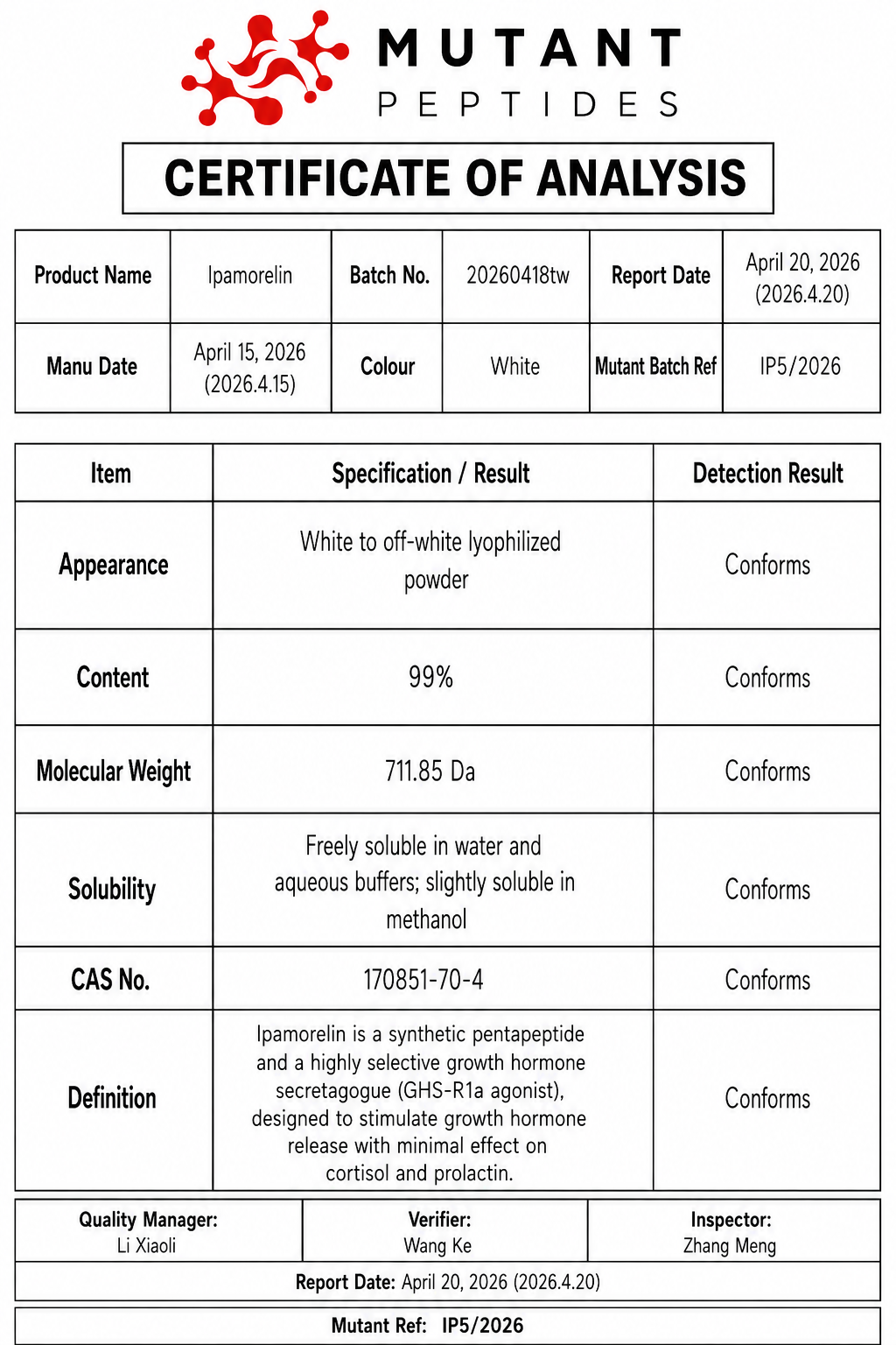 Ipamorelin 5mg